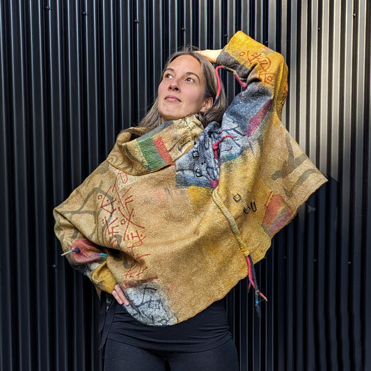 March 6-9 Fiona Duthie: Layers in Design, Adjustable Nuno  Collage Garment Design